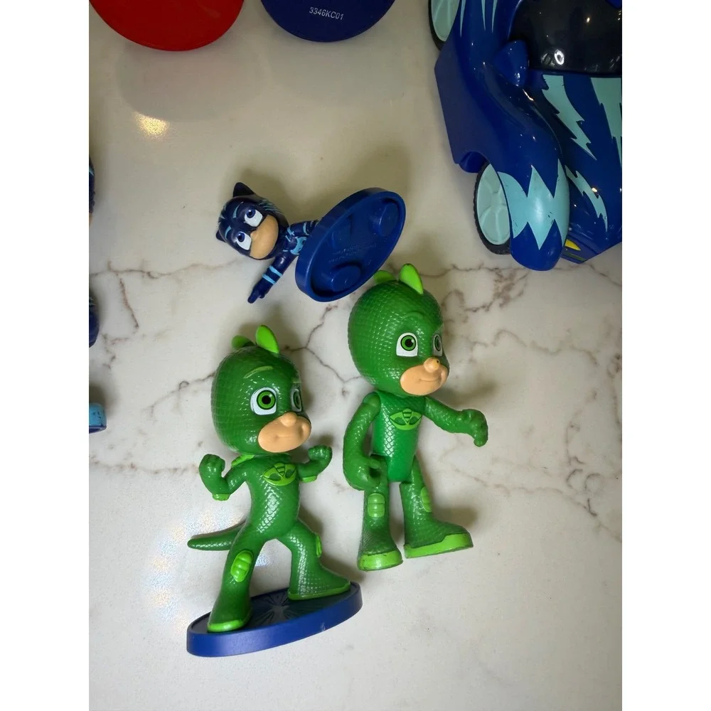 PJ Masks Toy Lot Catboy Gekko Owlette Romeo‎ Black Panther Figures and Vehicles